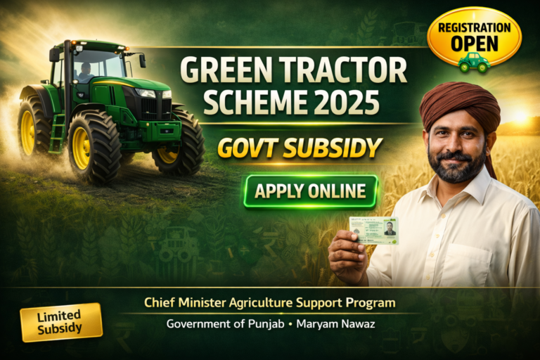 CM Punjab Green Tractor Scheme 2025 Apply Online Registration and Subsidy