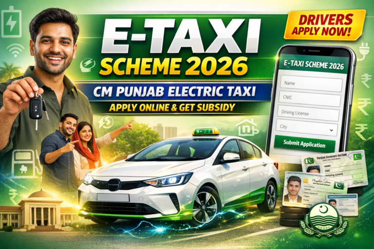 CM Punjab E-Taxi Scheme 2026 – Apply Online, Eligibility & Subsidy Details